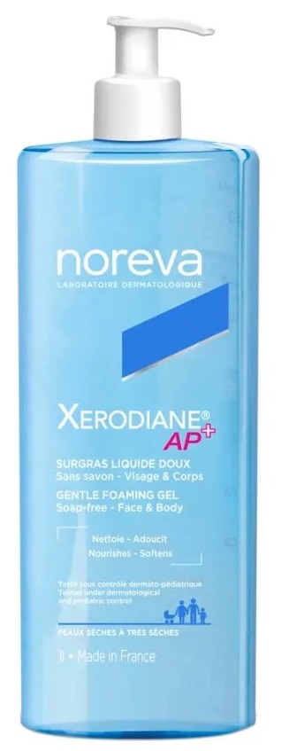 Noreva Xerodiane AP+ Мягкий очищающий гель, гель для душа, 1000 мл, 1 шт. фото