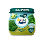 Фрутоняня детское пюре, пюре, 80 г, 1 шт, брокколи фото