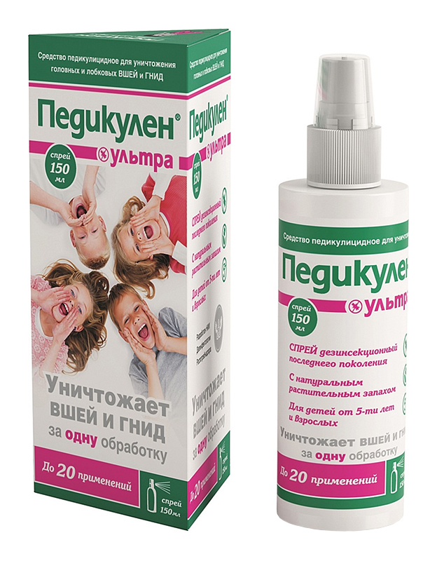 Педикулен Ультра, спрей для наружного применения, 150 мл, 1 шт. фото