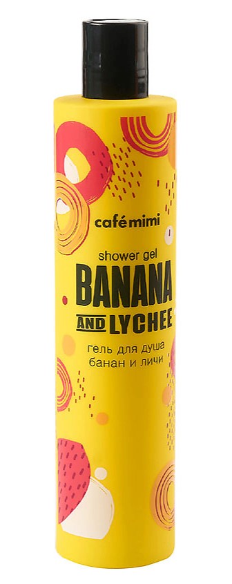 Cafe mimi Гель для душа Банан и Личи, гель для душа, 300 мл, 1 шт. фото