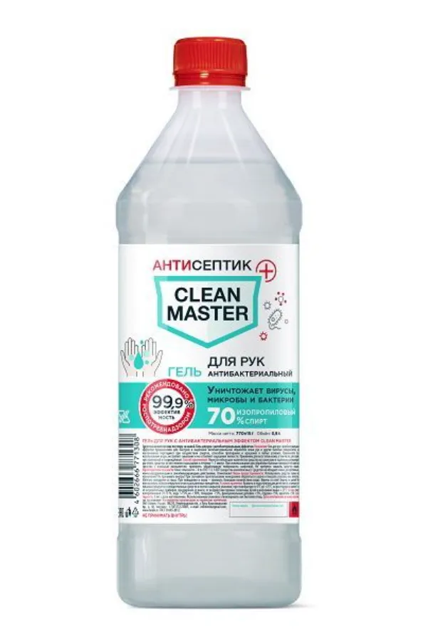 Clean Master Гель для рук антибактериальный, гель, 900 мл, 1 шт. фото