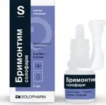 Бримонтим Солофарм, 2 мг/мл + 5 мг/мл, капли глазные, 5 мл, 1 шт. фото 