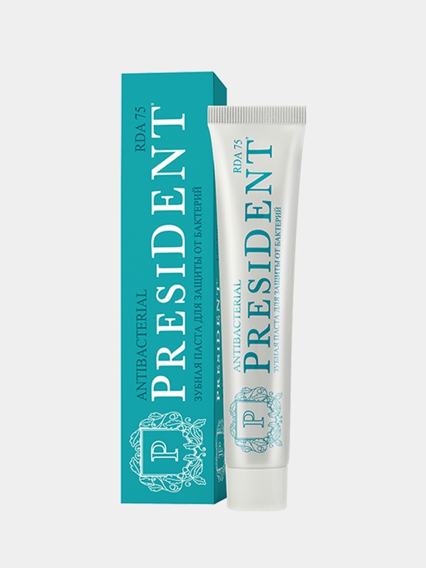 PresiDENT Antibacterial, паста зубная, 75 мл, 1 шт. фото
