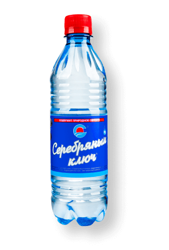 Серебряный ключ вода минеральная, вода минеральная, 0.5 л, 1 шт, негазированная фото