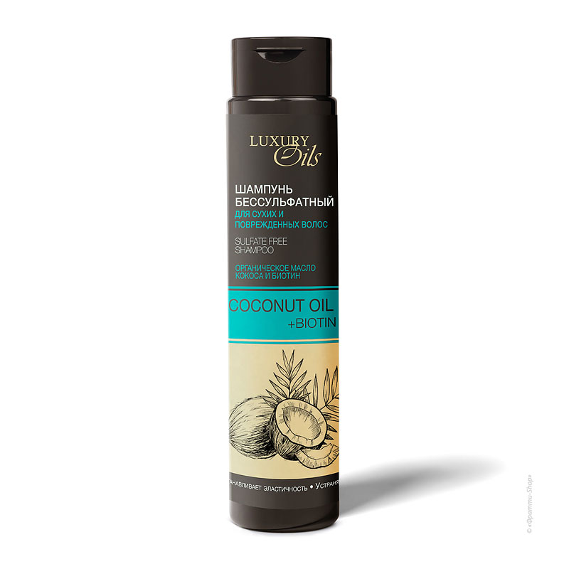 Luxury Oils Coconut Oil Бессульфатный шампунь для сухих и поврежденных волос, шампунь, 350 мл, 1 шт. фото