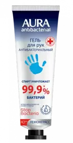 Aura Antibacterial Гель для рук антибактериальный, 40 мл, 1 шт. фото