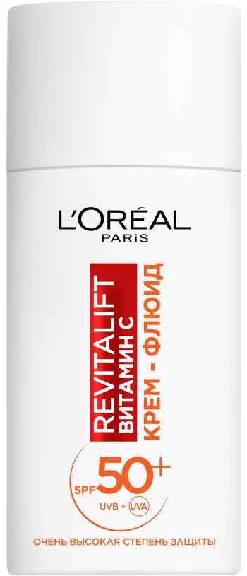 Loreal Paris Revitalift Витамин C крем-флюид для лица дневной, крем, 50 мл, 1 шт, SPF 50+ фото