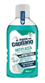 Pasta del Capitano Ополаскиватель для полости рта  против зубного налета, ополаскиватель полости рта, 400 мл, 1 шт. фото