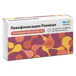 Левофлоксацин Реневал, 500 мг, таблетки, покрытые пленочной оболочкой, 10 шт. фото