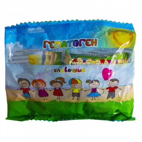 Гематоген Конфета сливочный, плитка, 15 г, 5 шт. фото