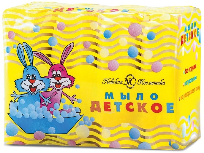 Невская Косметика Мыло туалетное детское, 100 г, 4 шт. фото
