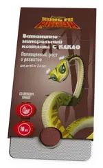 Кунг-Фу Панда витаминно-минеральный комплекс, таблетки жевательные, 10 шт, какао фото