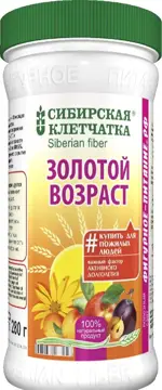Сибирская клетчатка Золотой возраст, порошок, 280 г, 1 шт. фото