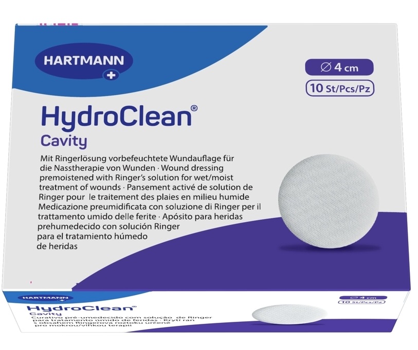 Hydroclean Cavity Повязка гидроактивная для заживления ран во влажной среде, 4 см, повязка стерильная, 10 шт, круглая фото