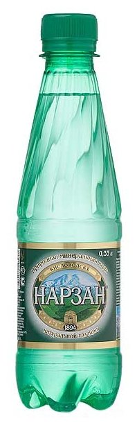 Нарзан вода минеральная природной газации, 0.33 л, 1 шт, в пластиковой бутылке фото