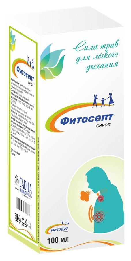 Фитосепт Сироп, сироп, 100 мл, 1 шт. фото