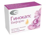 Гинокапс Бифорте, 750 мг + 200 мг, капсулы вагинальные, 10 шт. фото 