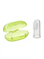 Happy Baby зубная щетка на палец Finger silicone, 1 шт, с футляром фото