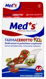 Farmacerotto extra resistente kids Пластыри фиксирующие водонепроницаемые детские, лейкопластырь, 40 шт. фото