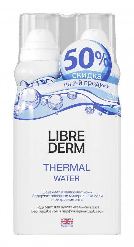 Librederm термальная вода, набор, 125 мл, 2 шт, комбиупаковка 1+1 фото