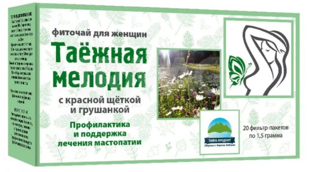Таёжная мелодия, фиточай, 1.5 г, 20 шт, для женщин фото