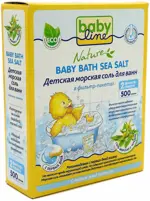 Babyline Nature соль морская детская для ванн, соль для ванн, 500 г, 1 шт, с чередой фото