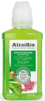 Altaibio профилактика кариеса Солодка-Бадан, ополаскиватель полости рта, 200 мл, 1 шт. фото