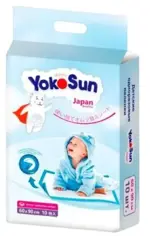 Yokosun Пеленки одноразовые детские, 60 см х 90 см, 10 шт. фото 
