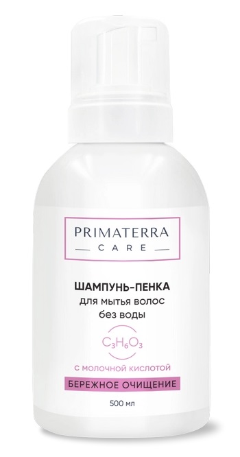 Primaterra Шампунь-пенка для мытья волос без воды, шампунь-пенка, 500 мл, 1 шт. фото