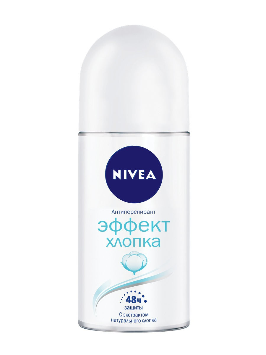 Nivea Антиперспирант шариковый Эффект хлопка, 50 мл, 1 шт. фото