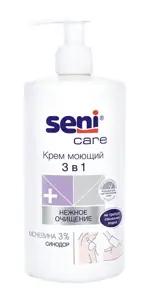 Seni care крем для тела моющий 3в1, моющий крем без воды и мыла, 500 мл, 1 шт. фото