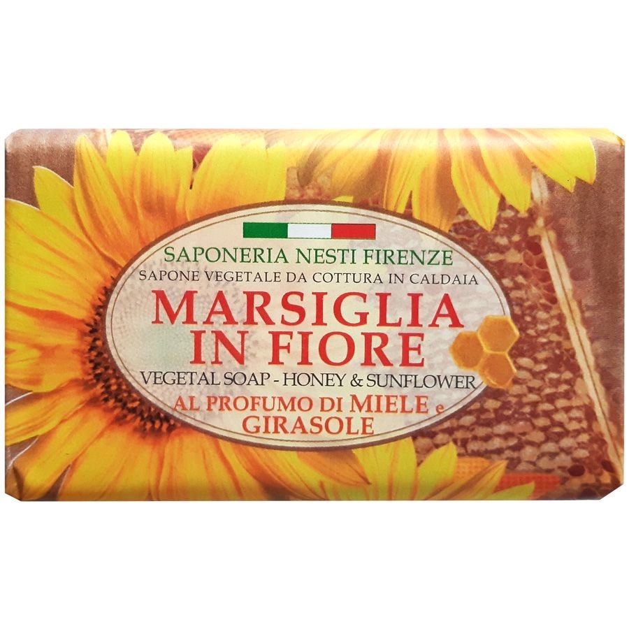 Nesti dante Marsiglia in fiore Мыло мед и подсолнух, мыло, 125 г, 1 шт. фото