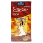 Супер Слим, фиточай, 2 г, 30 шт, с ароматом персика фото 