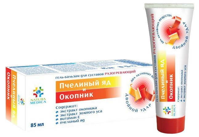 Natura medica Пчелиный яд и окопник, гель-бальзам, 85 мл, 1 шт. фото