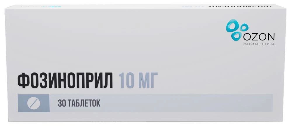 Фозиноприл, 10 мг, таблетки, 30 шт. фото