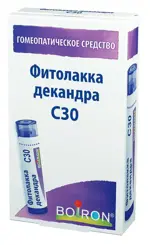Фитолакка декандра С30, гранулы гомеопатические, 4 г, 1 шт. фото 