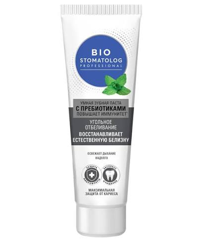 Bio Stomatolog Professional умная зубная паста Угольное отбеливание, паста зубная, 75 мл, 1 шт. фото
