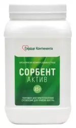 Сердце Континента Сорбент актив, порошок, 25 г, 1 шт. фото