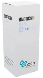 Нафтизин, 0.1%, капли назальные, 20 мл, 1 шт. фото 2
