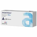 Лизипрекс, 10 мг, таблетки, 30 шт. фото 