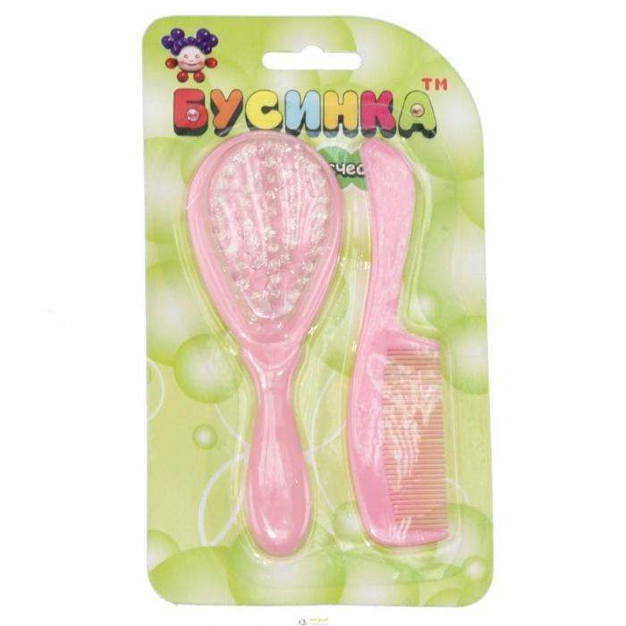 Бусинка расческа + щетка, 1 шт, арт. 1031 фото