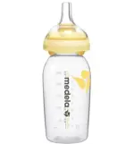 Medela Calma Бутылочка-контейнер для грудного молока, 250 мл, 1 шт, арт. 008.0194, с силиконовой соской фото