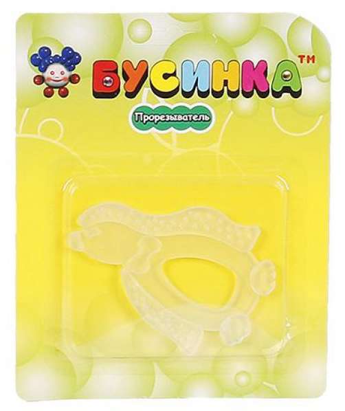 Бусинка прорезыватель силиконовый Пингвин, 1 шт, арт. 1091 фото