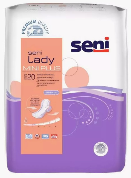Seni Lady Mini plus Прокладки урологические, 20 шт, 2.5 капли фото