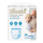 Kioshi Подгузники-трусы для взрослых ультратонкие, Medium M, 10 шт, 80-105 см фото