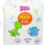 Dino&Rhino Maxi Трусики-подгузники для детей, 8-13 кг, 18 шт. фото