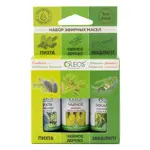 Oleos Набор масел эфирных Пихта сибирская + Чайное дерево + Эвкалипт шаровидный, масло эфирное, 10 мл, 3 шт. фото