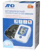 Тонометр автоматический AND UA-888 Эконом, 1 шт, с адаптером и стандартной манжетой (22-32 см) фото