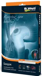B.Well Med Бандаж на коленный сустав, L, 1 шт, арт. W-3314, согревающий фото