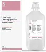 Глюкоза-Солофарм, 5%, раствор для инфузий, 400 мл, 20 шт. фото 